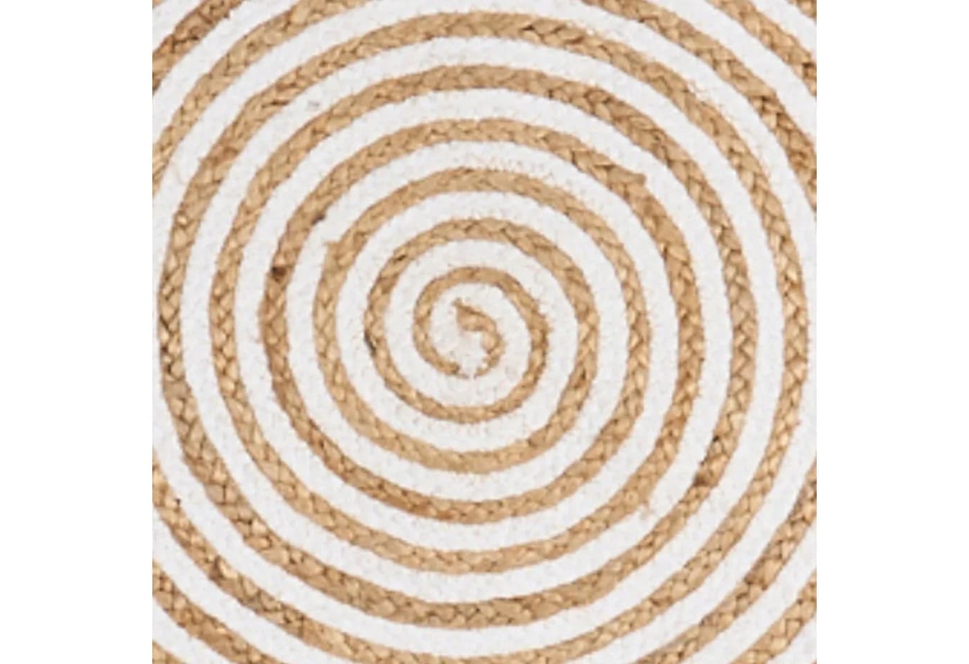 Runder Jute-Teppich Rocio 150cm Natur Handarbeit - Bild 3
