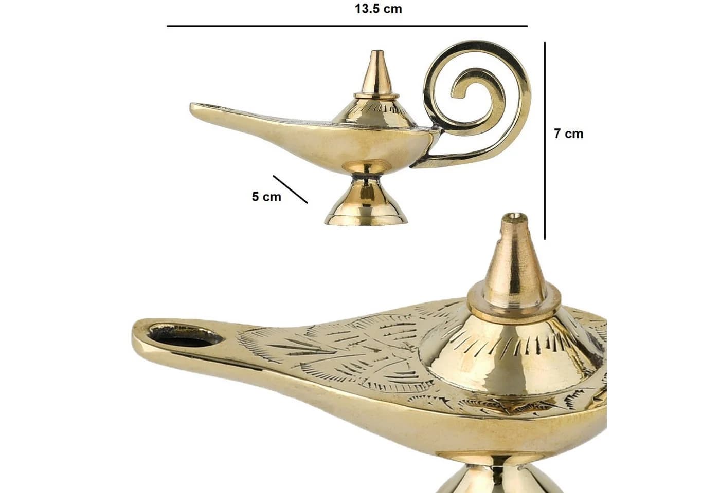 Marrakesch Orient & Mediterran Interior Aladin Wunderlampe Jini klein Handarbeit