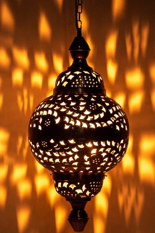 Marrakesch Orient & Mediterran Interior Pendelleuchte Fahda Silber Orientalisch - Bild 2