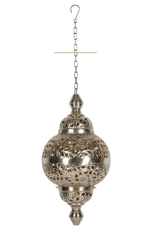 Marrakesch Orient & Mediterran Interior Pendelleuchte Fahda Silber Orientalisch - Bild 5