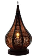 Marrakesch Orient & Mediterran Interior Teelichthalter Orientalische Laterne Windlicht Garten Deko Ezana Schwarz Bild 5