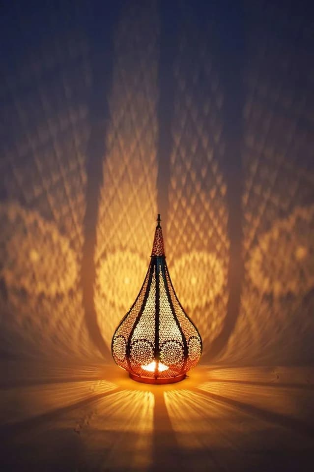 Marrakesch Orient & Mediterran Interior Teelichthalter Orientalische Laterne Windlicht Garten Deko Ezana gold - Bild 3
