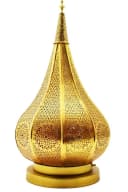 Marrakesch Orient & Mediterran Interior Teelichthalter Orientalische Laterne Windlicht Garten Deko Ezana gold Bild 4