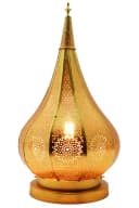 Marrakesch Orient & Mediterran Interior Teelichthalter Orientalische Laterne Windlicht Garten Deko Ezana gold Bild 5