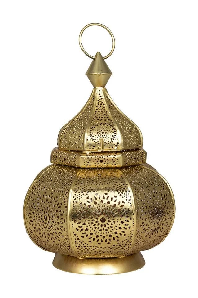 Marrakesch Orient & Mediterran Interior Teelichthalter Lamis Gold Handarbeit