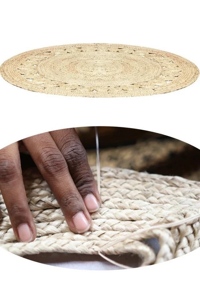 Marrakesch Orient & Mediterran Interior Runder Jute-Teppich Natur-Beige