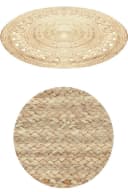 Marrakesch Orient & Mediterran Interior Runder Jute-Teppich Natur-Beige Bild 3