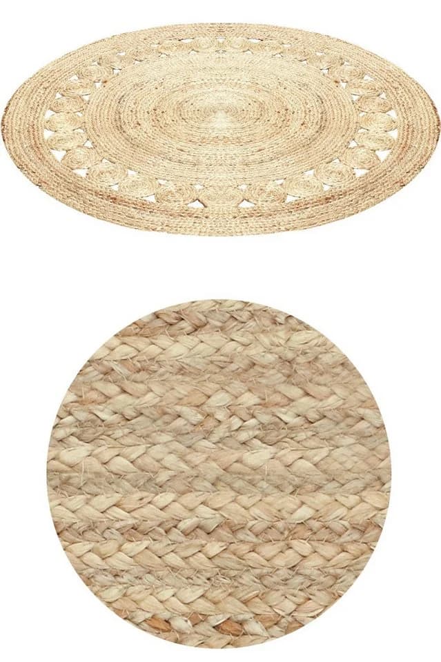 Marrakesch Orient & Mediterran Interior Runder Jute-Teppich Natur-Beige - Bild 3