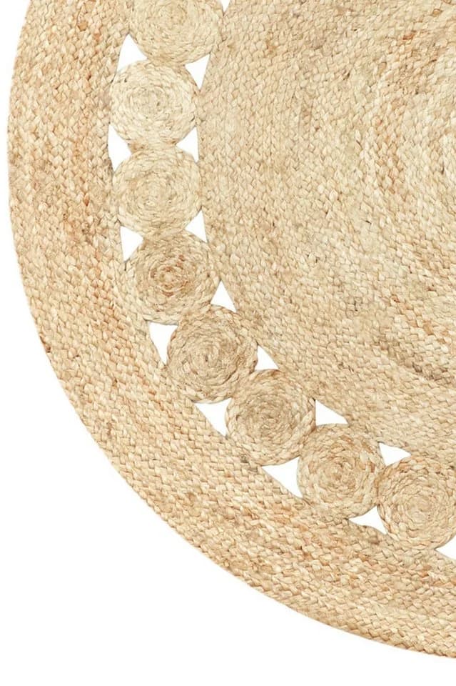 Marrakesch Orient & Mediterran Interior Runder Jute-Teppich Natur-Beige - Bild 4