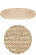 Marrakesch Orient & Mediterran Interior Jute Teppich Emma Beige Handarbeit Bild 1