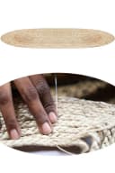 Marrakesch Orient & Mediterran Interior Jute Teppich Emma Beige Handarbeit Bild 3