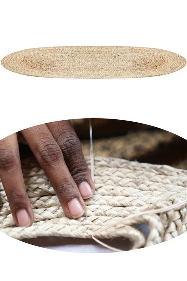 Marrakesch Orient & Mediterran Interior Jute Teppich Emma Beige Handarbeit - Bild 3