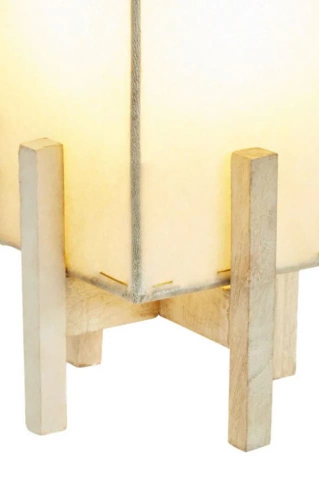 Marrakesch Orient & Mediterran Interior Lampen-Untergestell Janka Weiß Holz - Bild 2