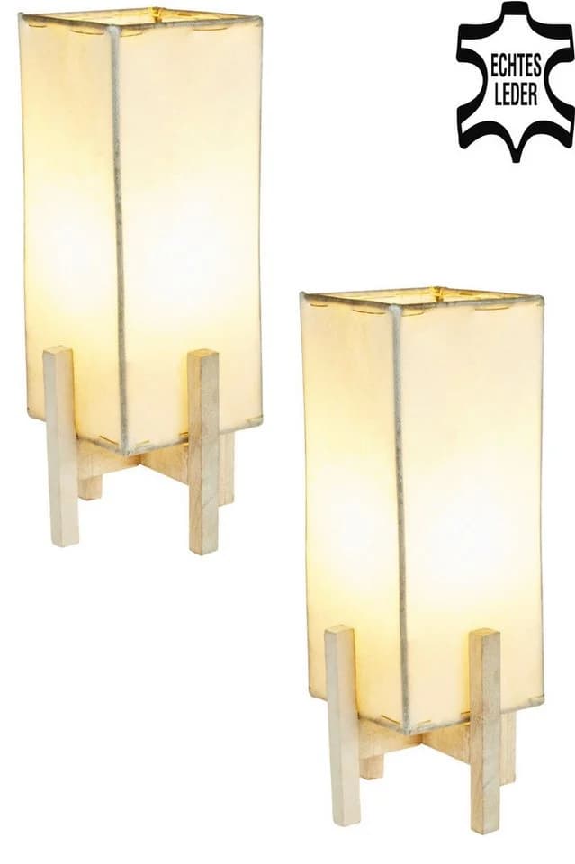 Marrakesch Orient & Mediterran Interior Lampen-Untergestell Janka Weiß Holz - Bild 3