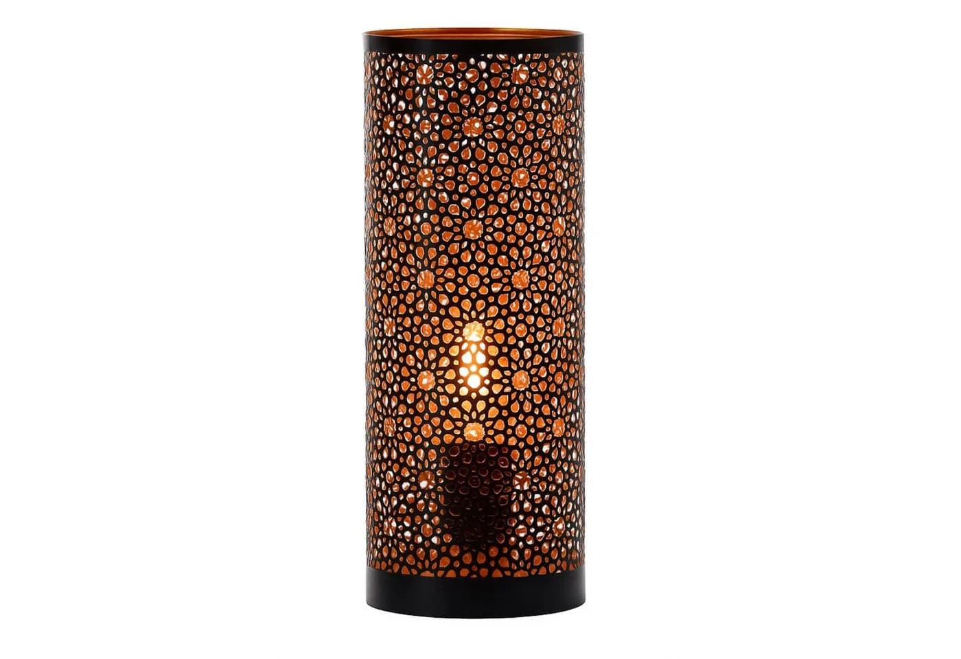 Marrakesch Orient & Mediterran Interior Nachttischlampe Naziha Schwarz-Gold - Bild 2