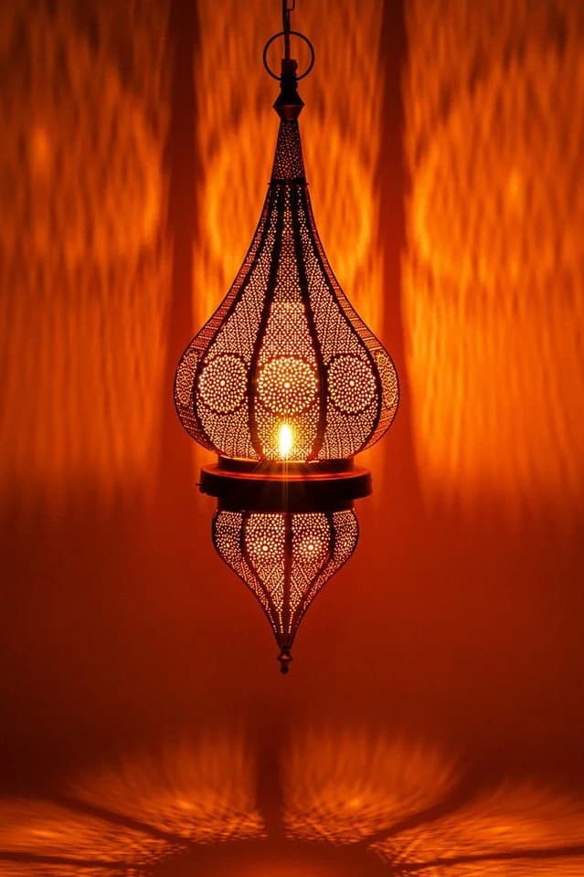 Marrakesch Orient & Mediterran Interior Pendelleuchte Fayna Schwarz Orientalisch