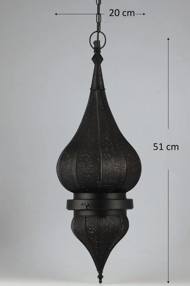 Marrakesch Orient & Mediterran Interior Pendelleuchte Fayna Schwarz Orientalisch - Bild 5