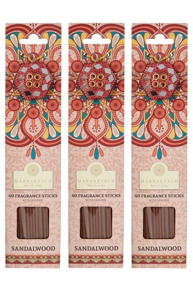 Marrakesch Orient & Mediterran Räucherstäbchen Sandelholz 3er Set Handarbeit - Bild 2