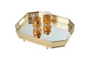 Marrakesch Orient & Mediterran Interior Dekotablett Agata Gold Handarbeit Bild 2