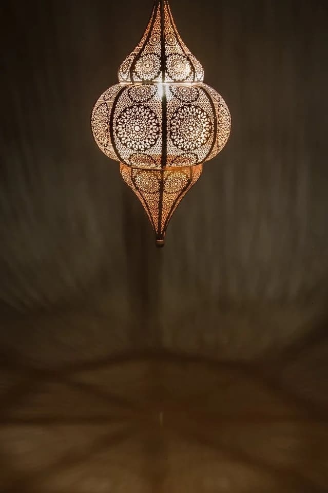 Marrakesch Orient & Mediterran Interior Pendelleuchte Orientalisch Weiß