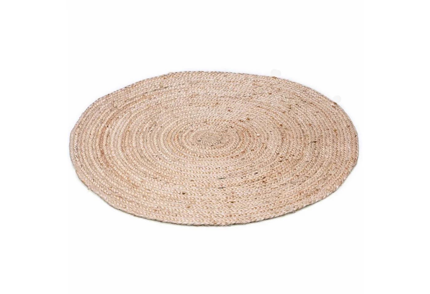 Marrakesch Orient & Mediterran Interior Runder Jute-Teppich Abril Natur 90cm