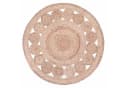 Marrakesch Jute Teppich Rund Jemina Natur Beige 90 cm Handarbeit Bild 2