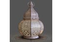 Marrakesch Orient & Mediterran Interior Teelichthalter Orientalische Laterne Dekoration Maha Weiss Bild 1