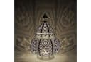 Marrakesch Orient & Mediterran Interior Teelichthalter Orientalische Laterne Dekoration Maha Weiss Bild 2
