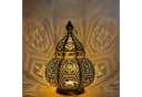 Marrakesch Orient Laterne Gold Handarbeit Teelichthalter Bild 2