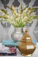 Marrakesch Orient Laterne Gold Handarbeit Teelichthalter Bild 5