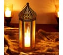 Marrakesch Orient Laterne Weiß Klar Handarbeit Orientalische Deko Bild 3