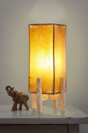 Marrakesch Orient & Mediterran Interior Nachttischlampe Untergestell Janka Braun 15cm Handarbeit Bild 1