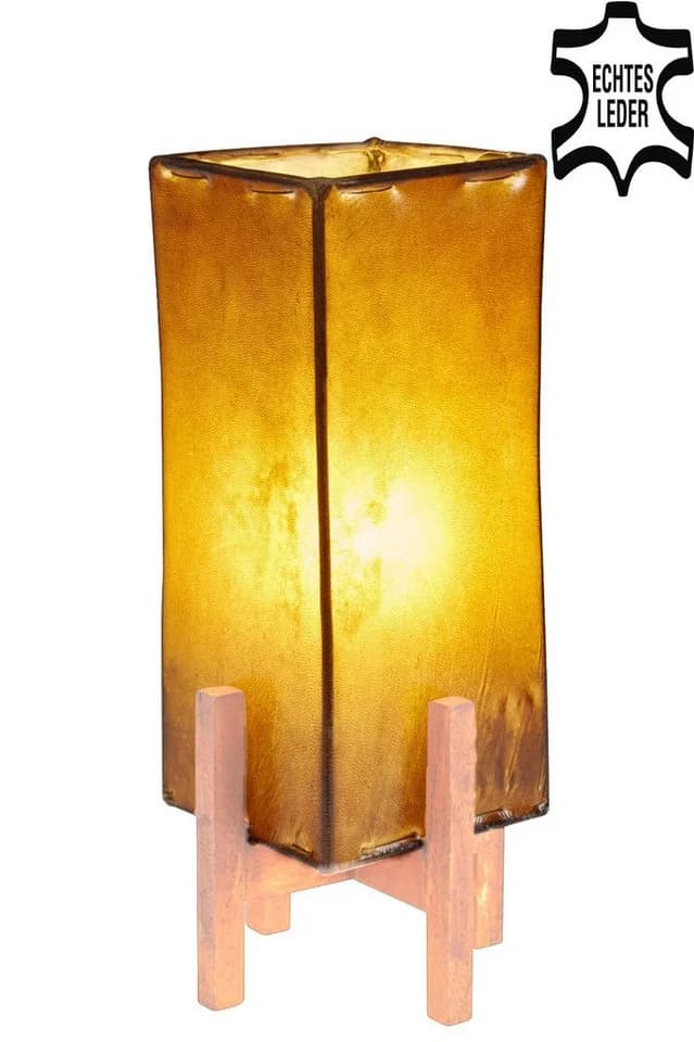 Marrakesch Orient & Mediterran Interior Nachttischlampe Untergestell Janka Braun 15cm Handarbeit - Bild 4
