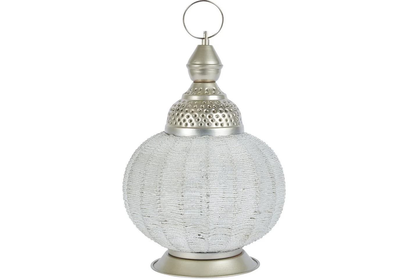 Marrakesch Orient & Mediterran Interior Kerzenlaterne Rana Silber Orientalisch