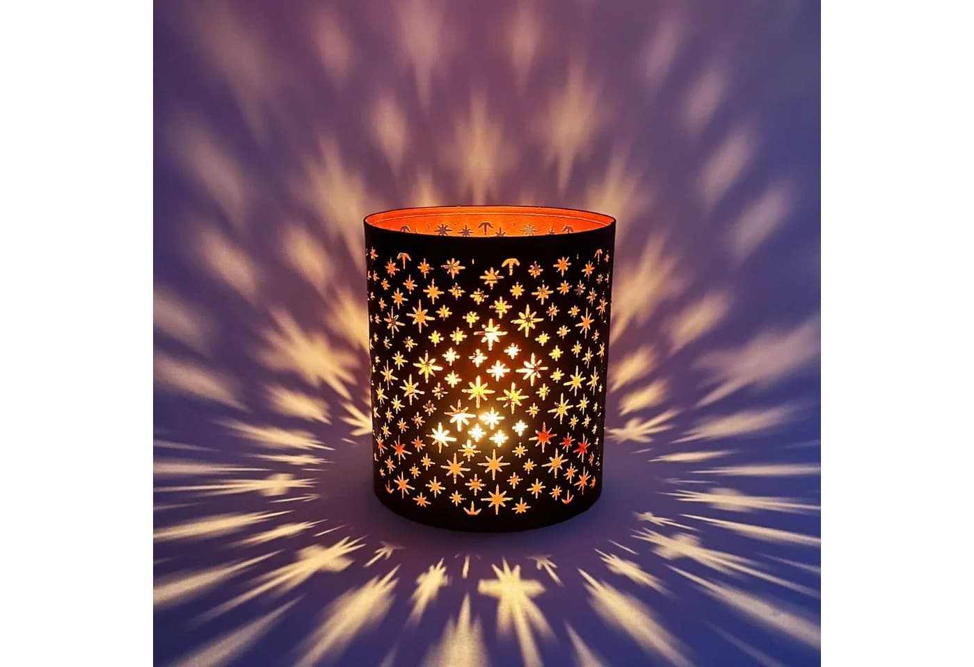 Marrakesch Orient & Mediterran Interior Teelichthalter 3er Set Orientalisches Garten Windlicht Metall Schwarz - Bild 5