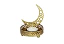 Marrakesch Orient & Mediterran Interior Teelichthalter Mond 8cm Gold Metall Bild 4