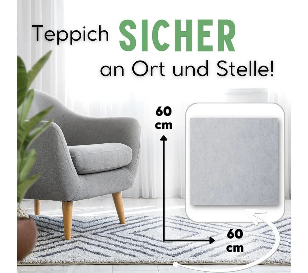 flex it® Classic Standard Antirutsch Teppichunterlage - Ohne Verkleben