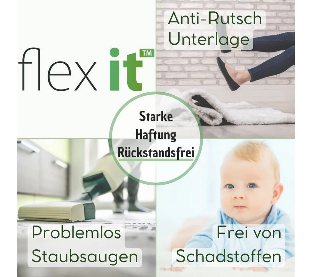 flex it® Classic Standard Antirutsch Teppichunterlage - Ohne Verkleben - Bild 5