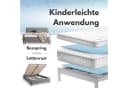 Topper Stopper Matratzenschoner Antirutsch Blau 180x200 cm Bild 4