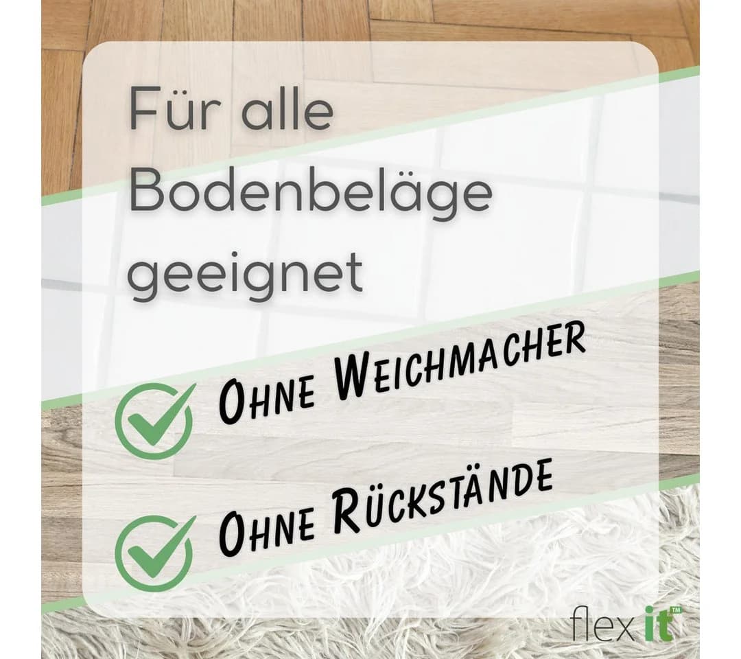flex it Classic Slim Antirutsch Teppichunterlage - 1,5mm Dünn & Rutschfest - Bild 5
