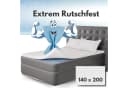 Topper Stopper Matratzenschoner Blau Antirutsch 140x200 cm Bild 1