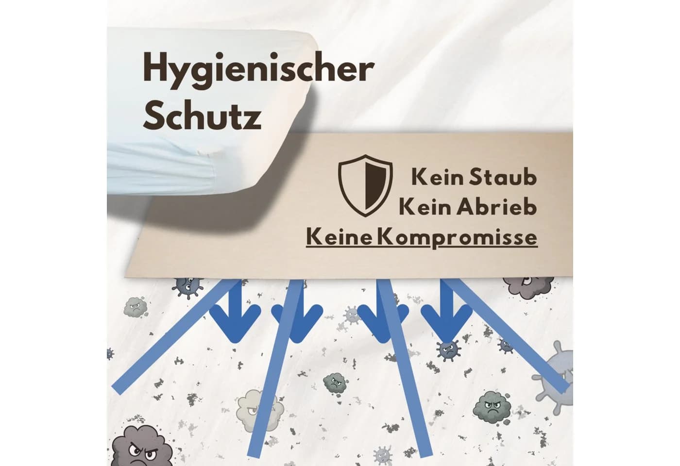 Matratzenschoner Hochwertiger Lattenrostschoner – Atmungsaktive Matratzenunterlage flex it, Besonders rutschfest, Allergiker geeignet, deutsche Markenqualität - Bild 4