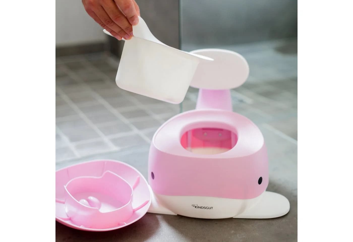 KINDSGUT Töpfchen Wal 2-in-1 Funktion zartrosa Kunststoff - Bild 3