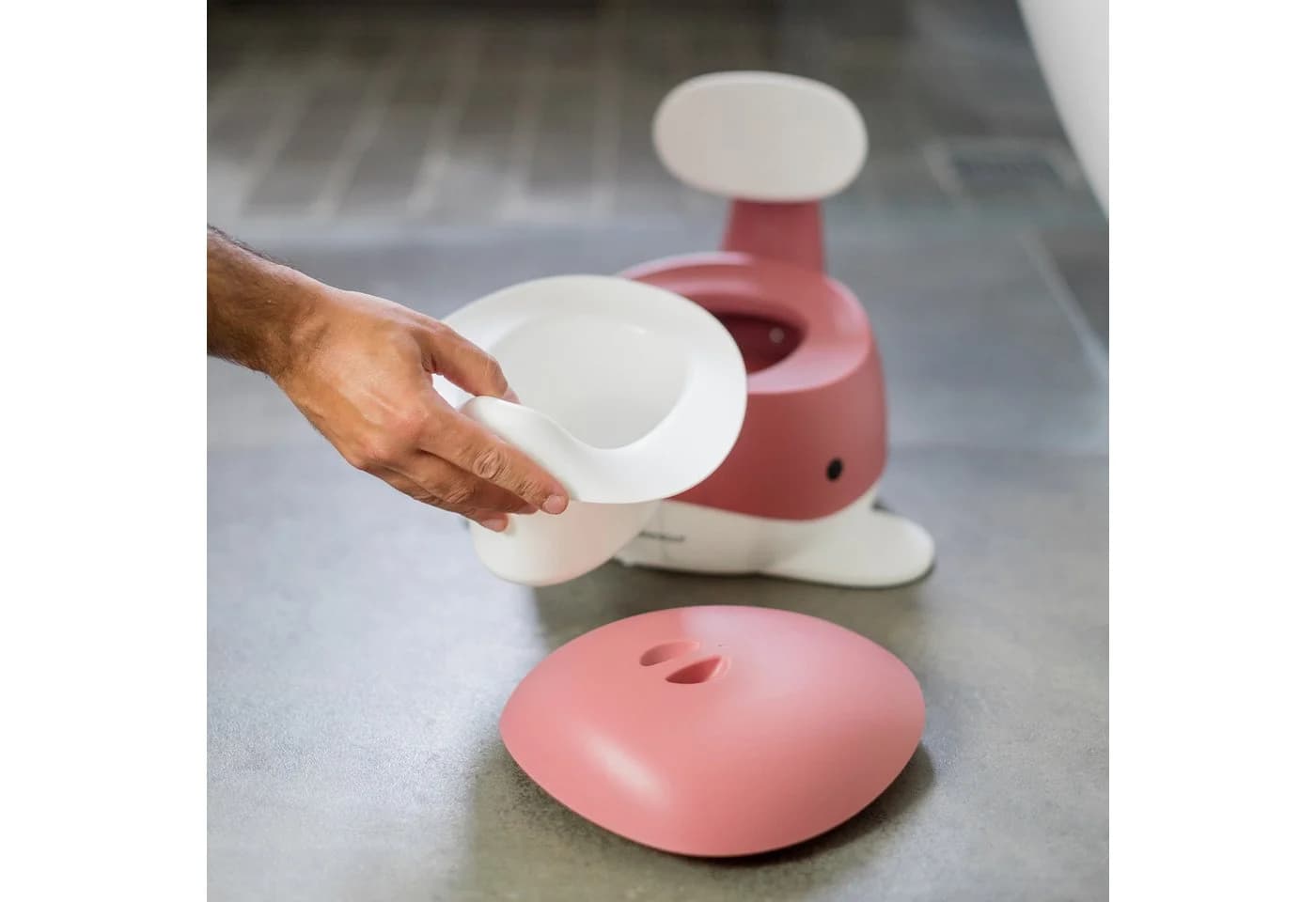KINDSGUT Töpfchen Wal Rosa 2-in-1 Funktion - Bild 3