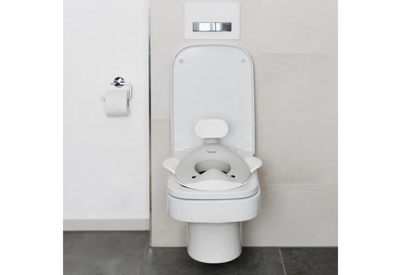 KINDSGUT Baby-Toilettensitz Wal Hellgrau Rutschfest - Bild 4