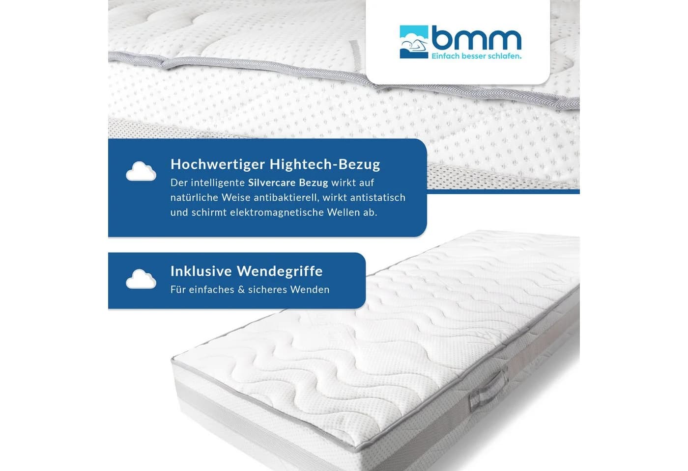 BMM Kaltschaummatratze Komfort 23 SilverCare 7-Zonen H3 - Bild 5