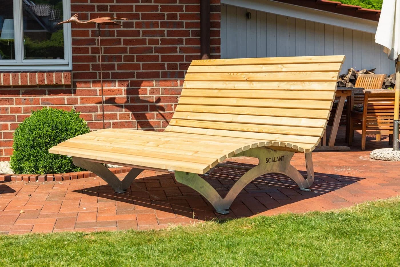 Scalant Gartenliege Waldsofa Classic Lärche Feuerverzinkt