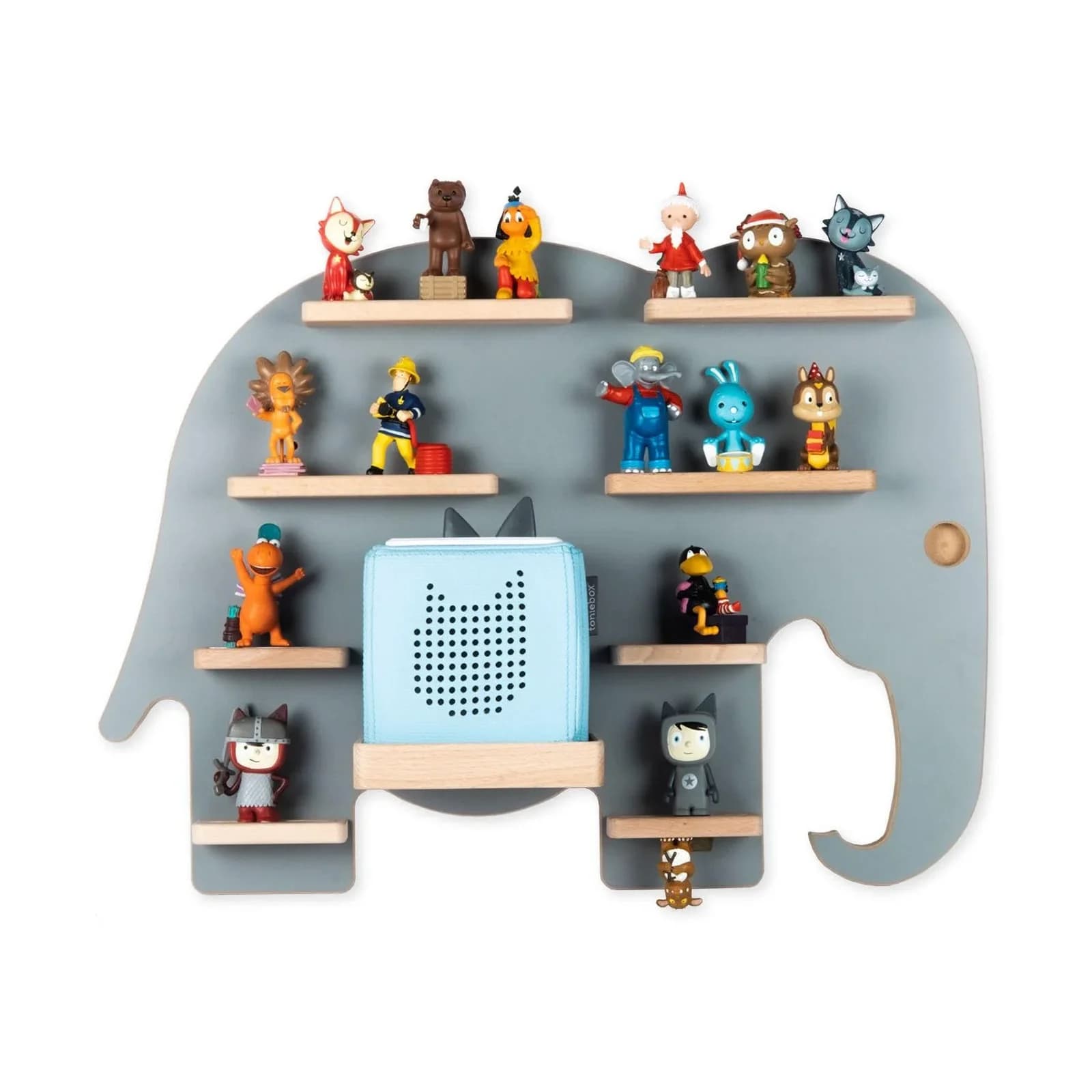BOARTI Kinderregal Tier Elefant hängend für Toniebox und Tonie Figuren