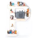 BOARTI Kinderregal Buchstabe P für Toniebox und Tonie Figuren Bild 1