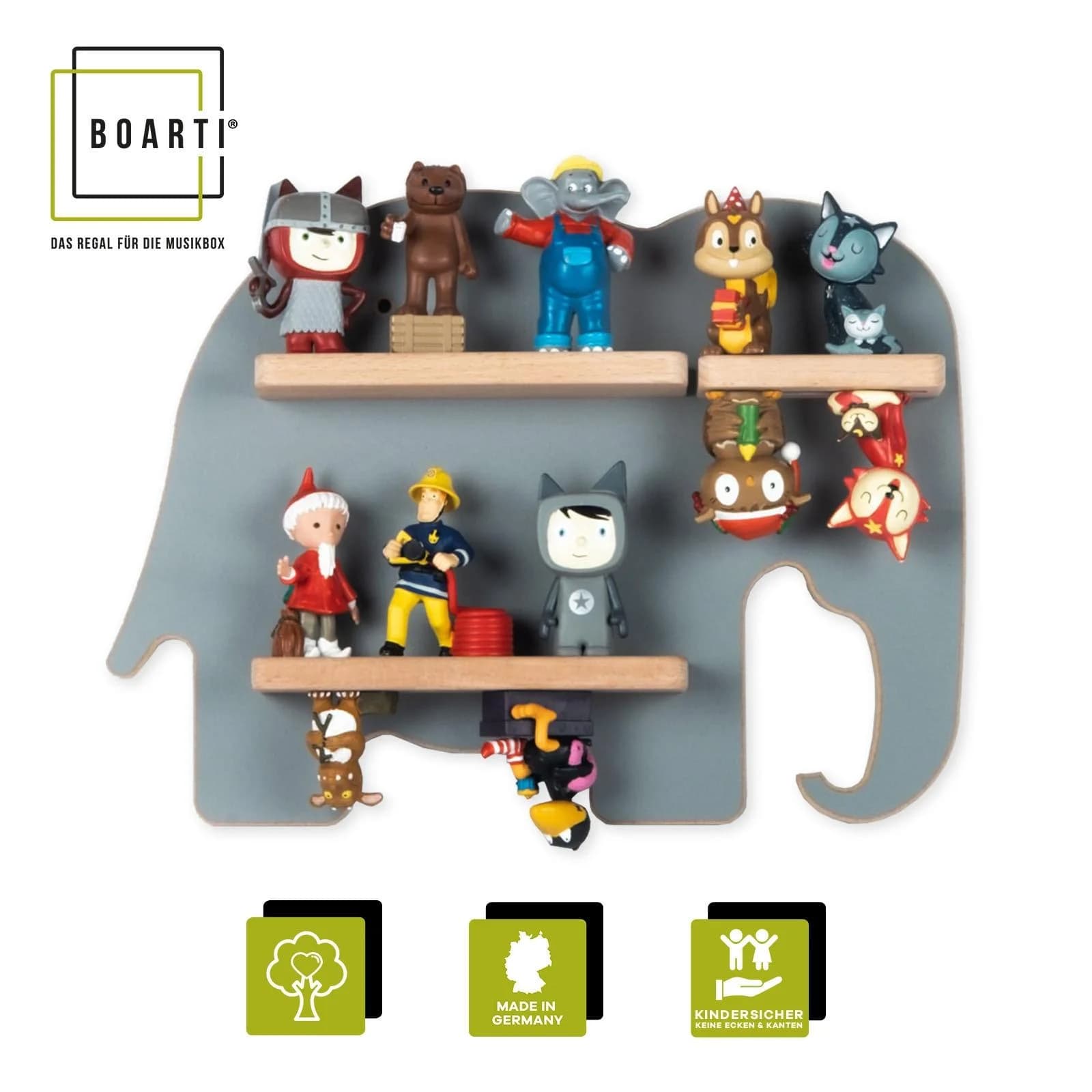 BOARTI Kinderregal Elefant Wandregal für Tonieboxen - Bild 2